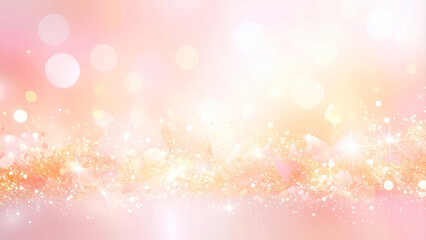 幻想的なオレンジのキラキラの背景
