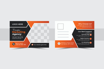 Corporate postcard design This postcard templates exclusively for business company