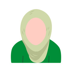 woman's headscraf vector illustration
