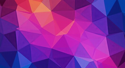 Obraz premium Geometric Polygon Background with Vibrant Color Gradient