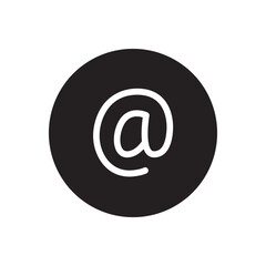 Email symbol button. Online communication, messaging and mailing concept. minimal style