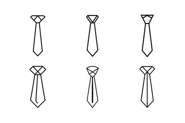 tie icon for professional dress vector