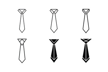business accessory tie icon flat vector