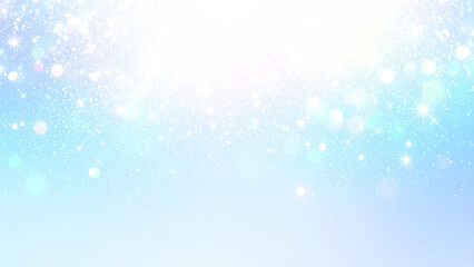 幻想的な水色の光の背景素材
