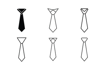 necktie icon flat vector design concept
