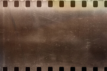 grunge scratched film strip background
