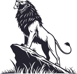 Nature and Wildlife Illustrations Silhouette Design. Wildlife and Nature Silhouette Illustration Set. Silhouette Art of Nature and Wildlife Scenes