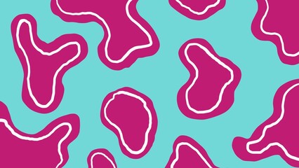 Organic shapes pattern on blue background. Abstract background for header poster banner backdrop design