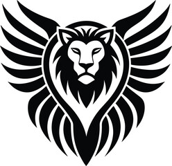 Fototapeta premium lion head tattoo
