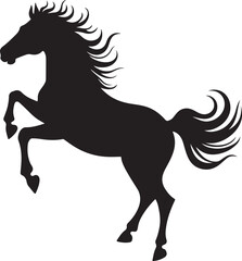 Obraz premium Horse SVG Silhouette Galloping Clipart