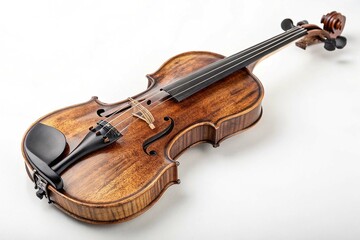 Violin isolated on white background