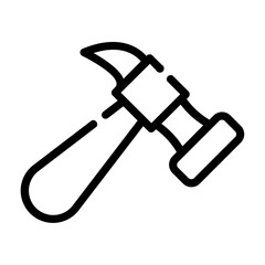 hammer Line Icon