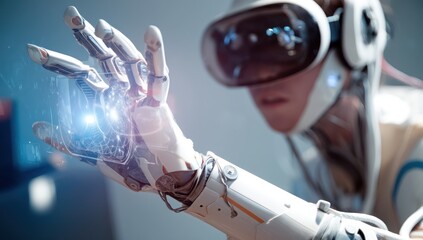 Virtual interface using AI technology for immersive experiences and dynamic data visualization.