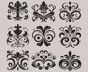 Elegant Botanical Ornaments Collection

