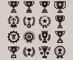 Sports and Success Trophy Symbols