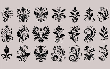 Elegant Botanical Ornaments Collection