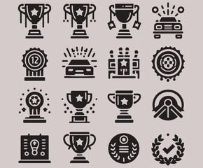 Trophies, Medals & Awards Vector Set