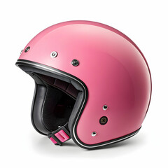 Fototapeta premium pink helmet design isolated on white background