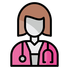 Doctor Avatar  Icon Element For Design
