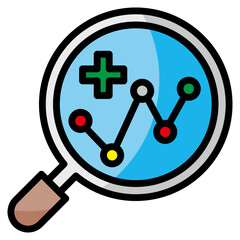 Health Analytics  Icon Element For Design