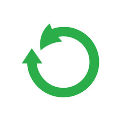refresh green vector icon