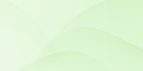 Fototapeta premium Soft green abstract background with gentle curved waves and translucent layers, conveying a sense of freshness, calm, and natural elegance.
