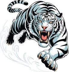 Powerful Tiger Face in Mandala Style – Detailed Vector Clipart, High Quality Tiger Vector – Premium Wildlife Illustration for Adobe Stock