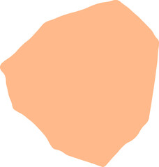 Chad country vector map, peach color isolated on white