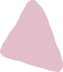 Abstract Pink Blob on White, Minimalist, Organic Shape