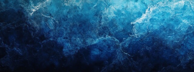Obraz premium Abstract Ocean Deep Blue Hues