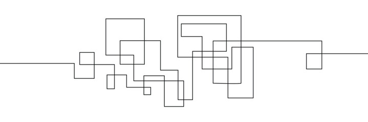 Hand-Drawn Scribbles of Tangled Intertwined Lines in Different Shapes and Size. Editable Line. Adjustable Stroke Width . Vector Illustration . EPS 20 . 