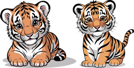 Powerful Tiger Face in Mandala Style – Detailed Vector Clipart, High Quality Tiger Vector – Premium Wildlife Illustration for Adobe Stock