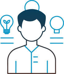 Creative icon set multiple style collection
