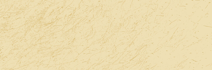 Speckled rice paper texture background with grain effect. Cream, beige color vector organic wallpaper.