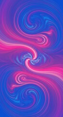 Obraz premium Abstract Digital Swirl Background in Blue and Pink Dynamic Motion