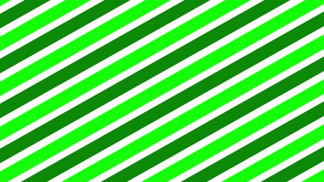 Seamless diagonal stripes pattern, Green and white motion background