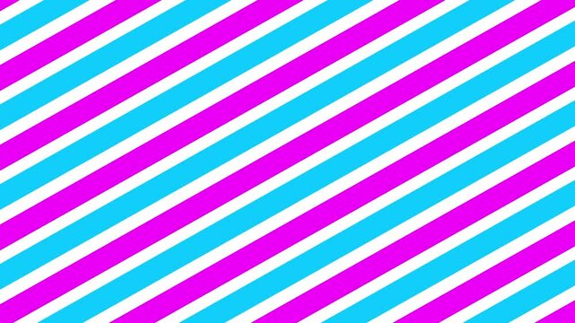 Seamless diagonal stripes pattern, Pink, blue and white motion background