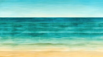 Obraz premium Abstract beach landscape with calming turquoise water and warm sand texture