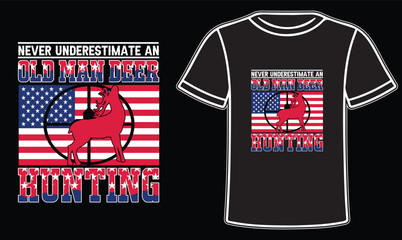 Art & Illustration
Hunting Deer typography t-shirt design