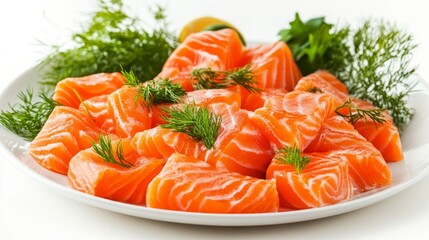 Gourmet Salmon Plate Rich in Omega for Premium Dog Food Recipe