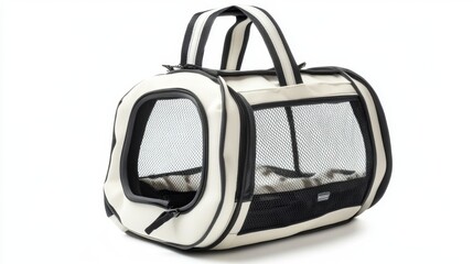 Soft-Sided Pet Carrier Bag with Breathable Mesh Windows and Light Design