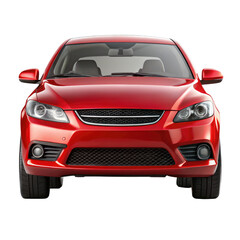 red car front view