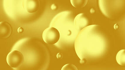 Abstract 3D Bubble Background – Soft Colors Gradient with Floating Spheres
