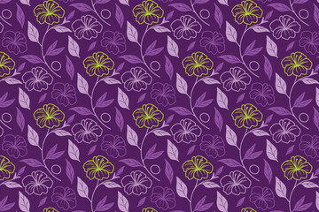 cotton flower print, seamless bloom design, floral line sketch, outline textile motif, hand drawn idea, modern pattern layout, minimal art style

