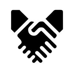 Handshake icon set. Business agreement handshake. friendly handshake icon symbol. partnership deal symbol for apps, ui, website, vector illustration
