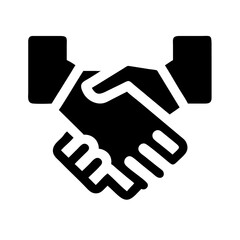 Handshake icon set. Business agreement handshake. friendly handshake icon symbol. partnership deal symbol for apps, ui, website, vector illustration
