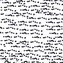 Small dots form fused stripes and overall texture.