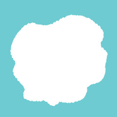 モコモコ雲　手書きシンプル