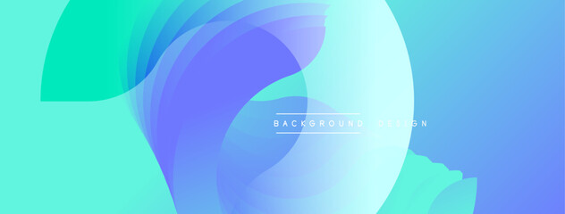 Abstract fluid shapes, vibrant blues, turquoise gradients. Modern design element for backgrounds, presentations, digital art.