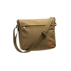 Naklejka premium canvas crossbody messenger bag in khaki